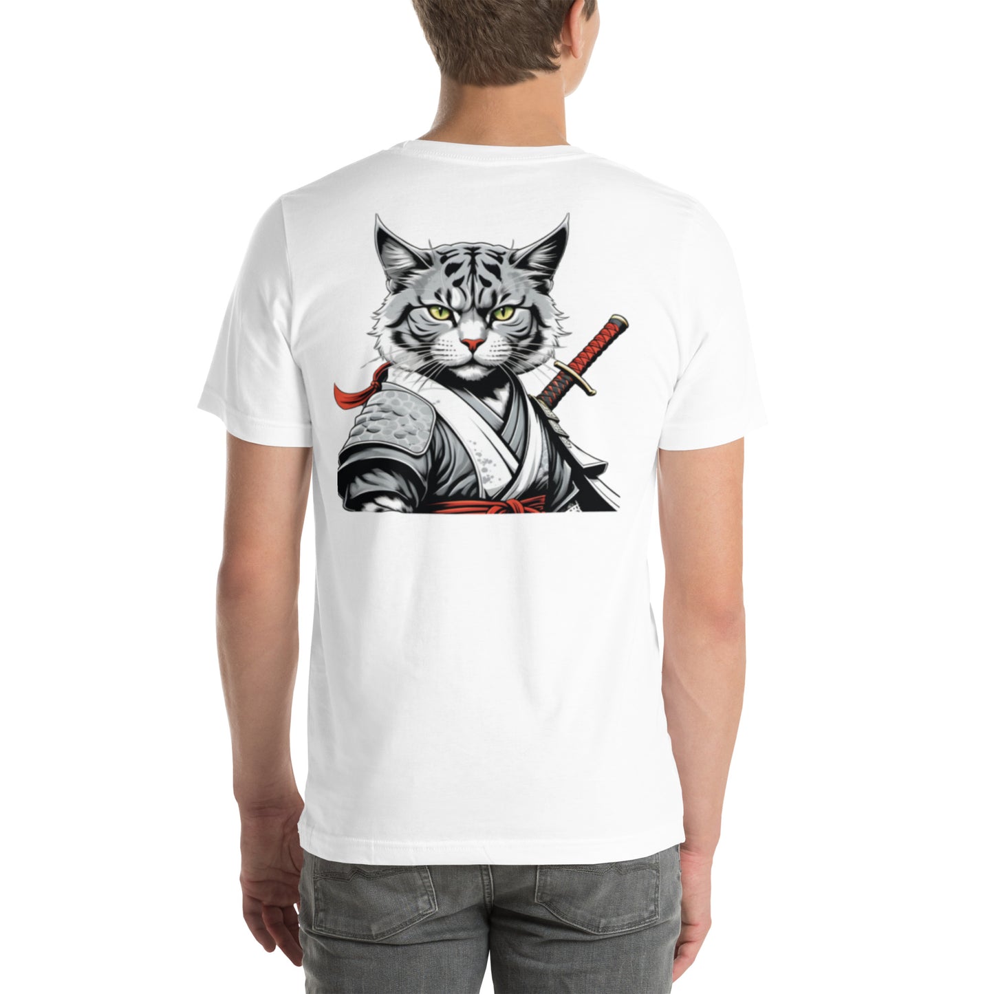 Unisex t-shirt - Samurai Warrior - Samurai Cat 2