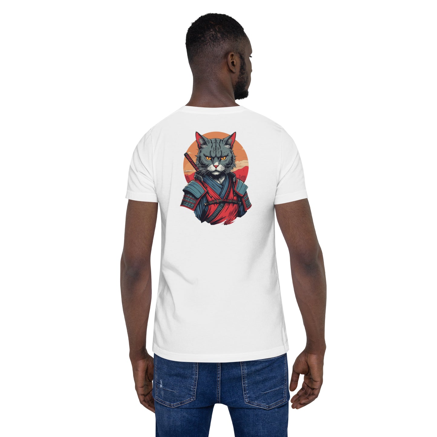 Unisex t-shirt - Samurai Warrior - Samurai Cat 4