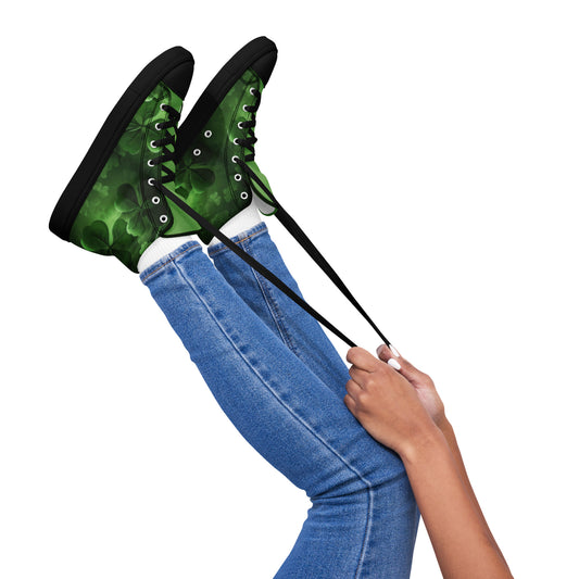 Women’s high top canvas shoes - Shamrock Style