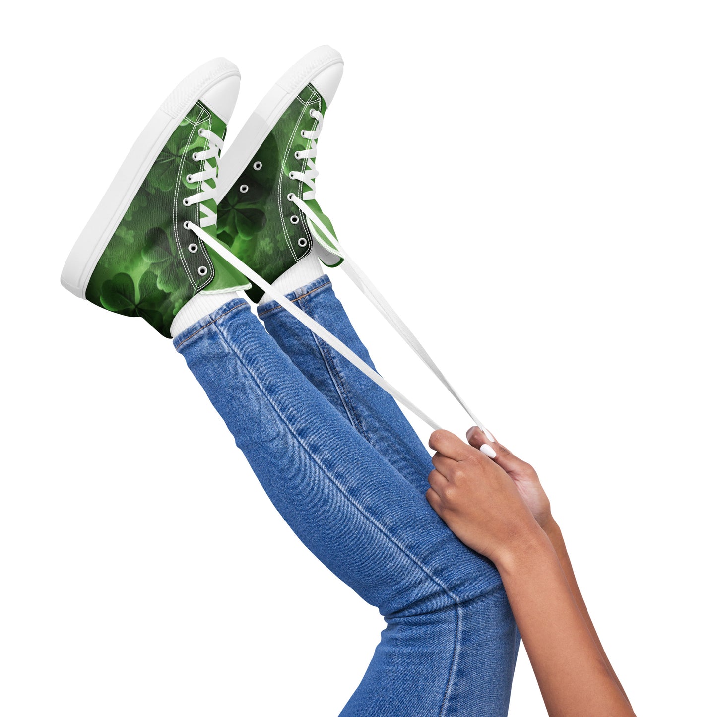 Women’s high top canvas shoes - Shamrock Style