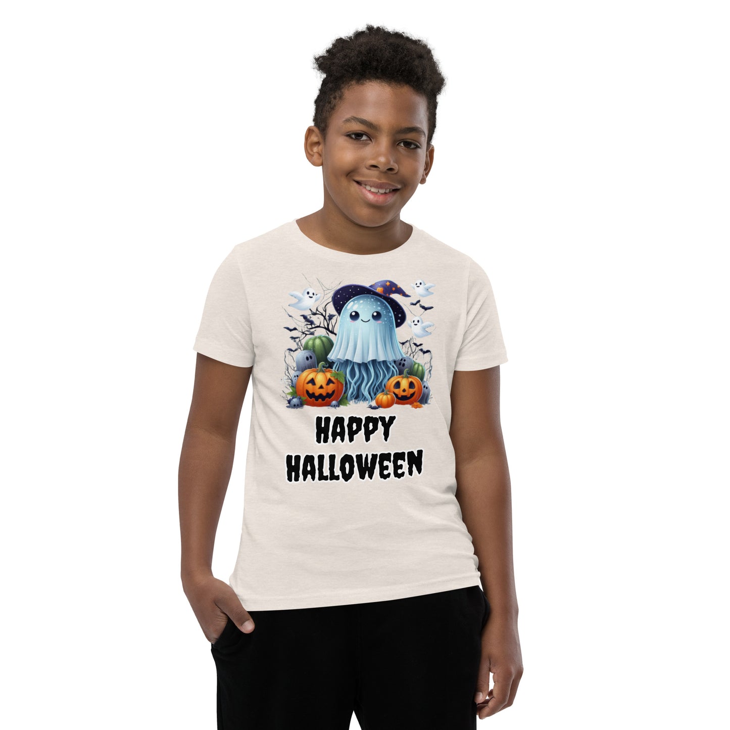 Adorable Kids T-Shirt: Jellyfish in Witches Costume - Happy Halloween