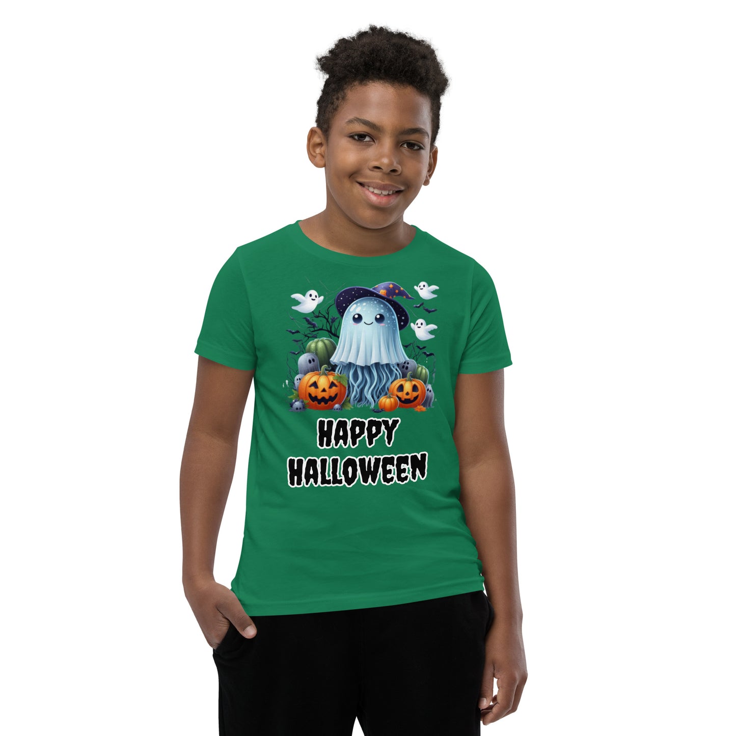 Adorable Kids T-Shirt: Jellyfish in Witches Costume - Happy Halloween