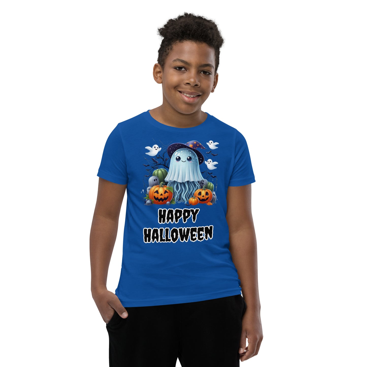 Adorable Kids T-Shirt: Jellyfish in Witches Costume - Happy Halloween